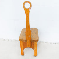 Vintage Minimalist Farmhouse Wooden Stool