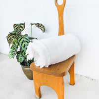 Vintage Minimalist Farmhouse Wooden Stool