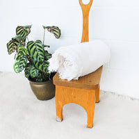 Vintage Minimalist Farmhouse Wooden Stool
