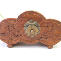 Wood Carved Teak Box
