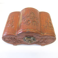 Wood Carved Teak Box