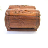 Wood Carved Teak Box