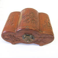 Wood Carved Teak Box