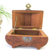 Wood Carved Teak Box