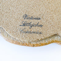 Pottery Seal Trivet in Rock Clay and White Glaze