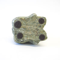 Green and Black Soap Stone Alaskan Eskimo Native Bear Figure