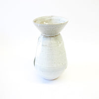 Speckled White 1970's Studio Art Pottery Planter / Diffuser / Candle Holder
