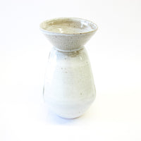 Speckled White 1970's Studio Art Pottery Planter / Diffuser / Candle Holder