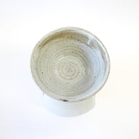 Speckled White 1970's Studio Art Pottery Planter / Diffuser / Candle Holder