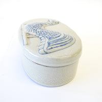 Ceramic Stoneware Japanese Studio Pottery Rooster Box