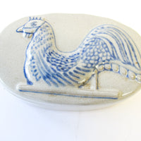 Ceramic Stoneware Japanese Studio Pottery Rooster Box