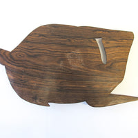 Native Hawaiian Wood Art Carved Fish Dish