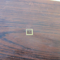 Teak Box with Brass Elephant Inlay