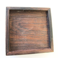 Teak Box with Brass Elephant Inlay