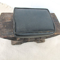 Witco Brutalist Tiki Upholstered Hawaiian Stool