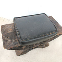 Witco Brutalist Tiki Upholstered Hawaiian Stool