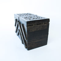 Folding Layered Hobby/Jewelry Box - Dark Wood