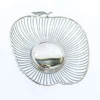 Apple Shaped Metal Bowl/Basket