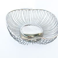 Apple Shaped Metal Bowl/Basket