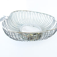 Apple Shaped Metal Bowl/Basket