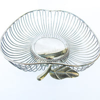 Apple Shaped Metal Bowl/Basket