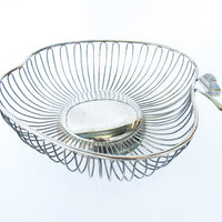 Apple Shaped Metal Bowl/Basket