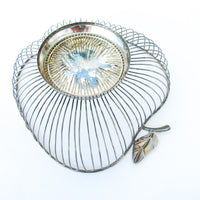 Apple Shaped Metal Bowl/Basket
