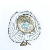 Apple Shaped Metal Bowl/Basket