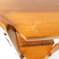 Hexagon Wood Table Plant Stand