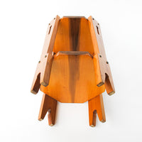 Hexagon Wood Table Plant Stand