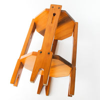 Hexagon Wood Table Plant Stand