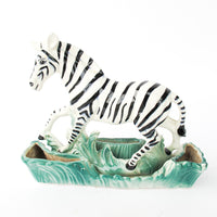 Ceramic Midcentury Zebra Planter