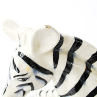 Ceramic Midcentury Zebra Planter