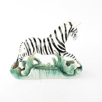 Ceramic Midcentury Zebra Planter