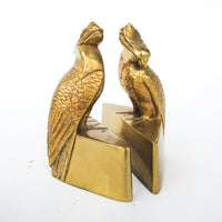 Set of 2 JP Jennings Brass Parrot Art Deco Bookends