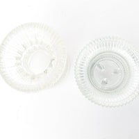 Glass Candle Holders - 2 Available & Sold Separately