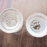 Glass Candle Holders - 2 Available & Sold Separately