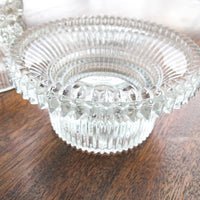 Glass Candle Holders - 2 Available & Sold Separately