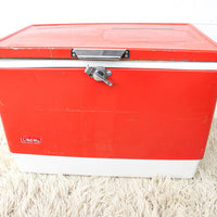 Retro Red and Blue Coleman Cooler (Sold Separately)