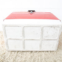 Retro Red and Blue Coleman Cooler (Sold Separately)
