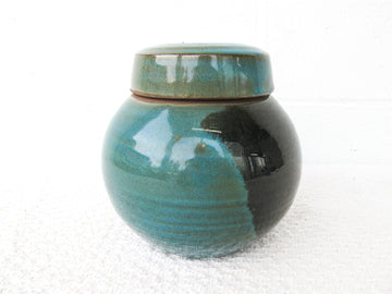 studio pottery ginger jar ceramic canister
