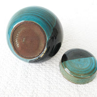 studio pottery ginger jar ceramic canister