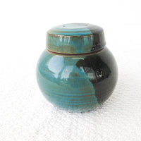 studio pottery ginger jar ceramic canister