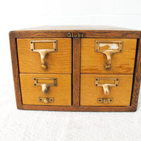 4 Drawer Globe Index Cabinet