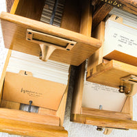 4 Drawer Globe Index Cabinet