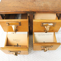 4 Drawer Globe Index Cabinet
