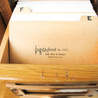 4 Drawer Globe Index Cabinet