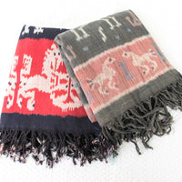 Traditional Ikat Blanket Fabric Sumba Island Indonesia