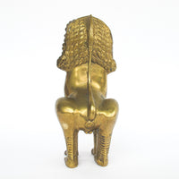 Thai Brass Lion Statue Sculpture