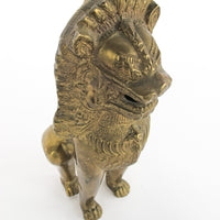 Thai Brass Lion Statue Sculpture